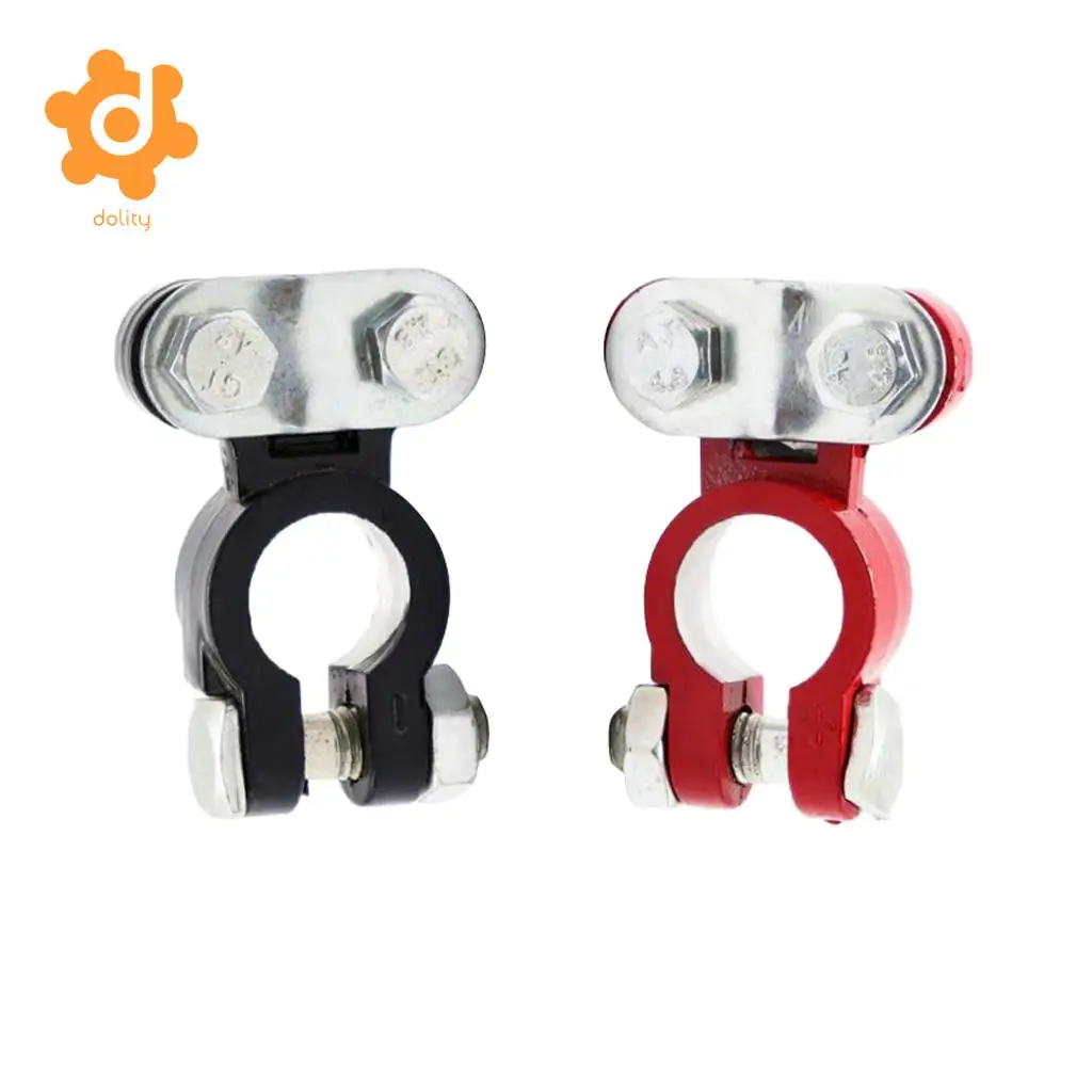 2 Pieces Car Truck Marine Boat Battery Terminal Clamp Clips Brass Connectors