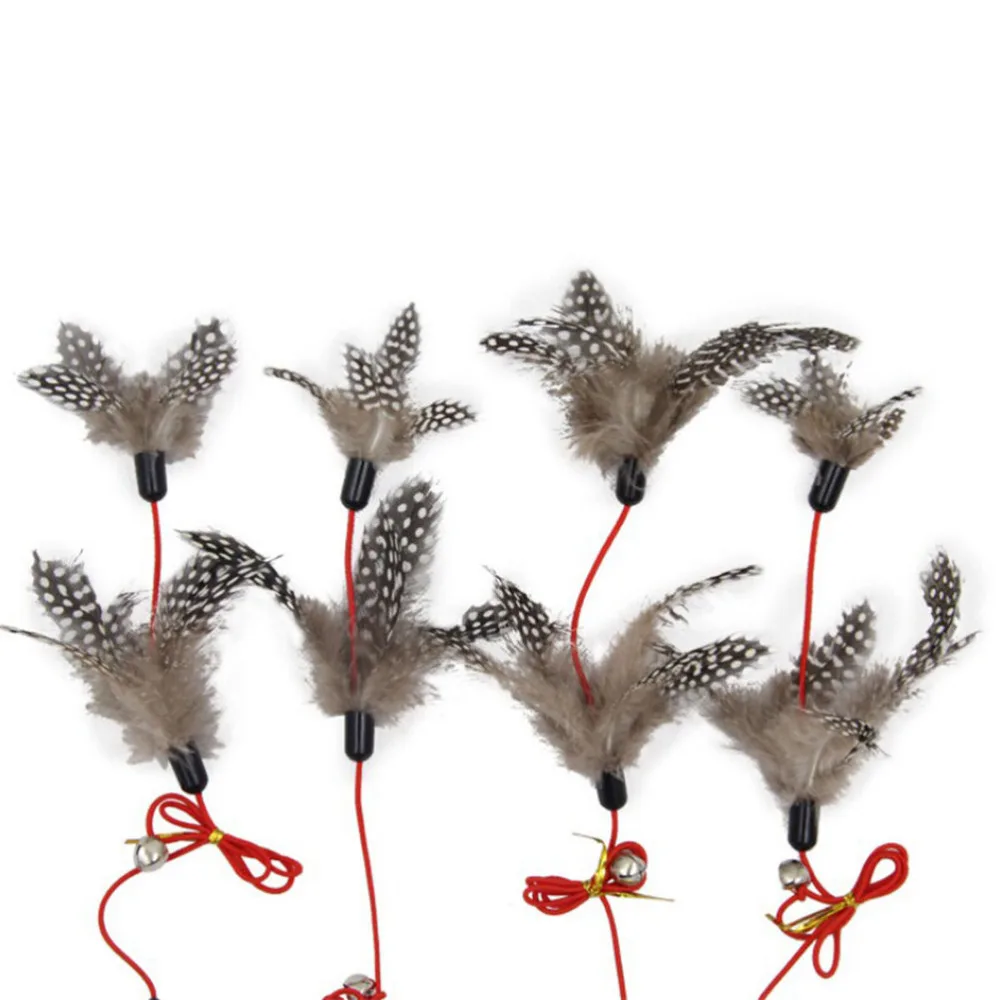 New 1pc Cute Design bird Feather Teaser Wand Plastic Toy for cats 1 Pcs