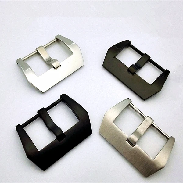 Prix pour 30 pcs/lot montre boucle en acier Inoxydable montre boucle argent et noir couleur terne polonais style 22 MM 24 MM 26 MM Prix pour 30 pcs/lot montre boucle en acier Inoxydable montre boucle argent et noir couleur terne polonais style 22 MM 24 MM 26 MM