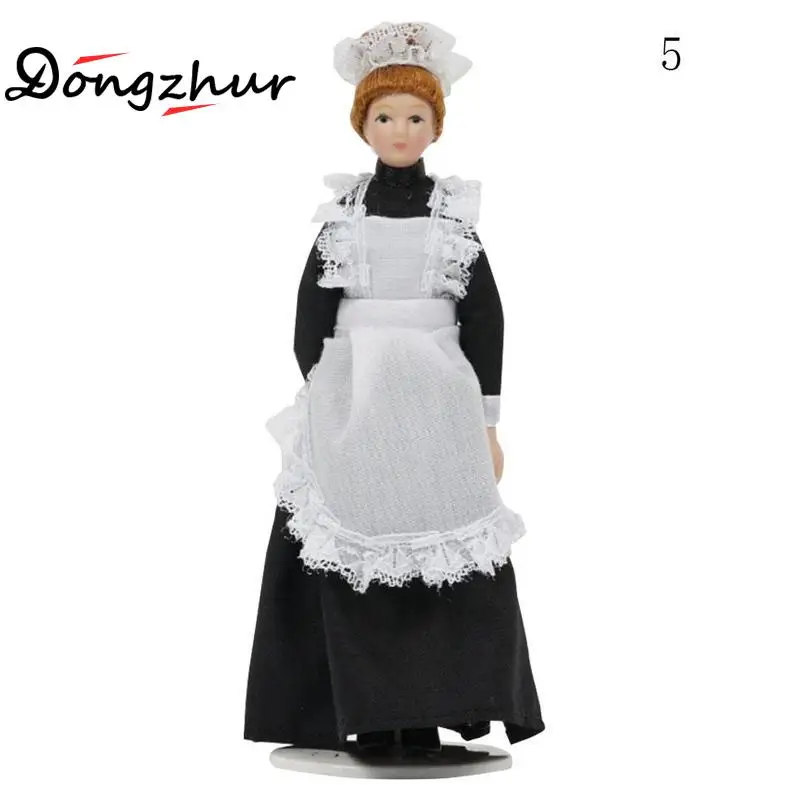 

Dongzhur Cartoon Rich Lady Miniature Figurine Dolls Dollhouse Miniature Ornament Craft DIY Doll House Accessories Decoration Toy