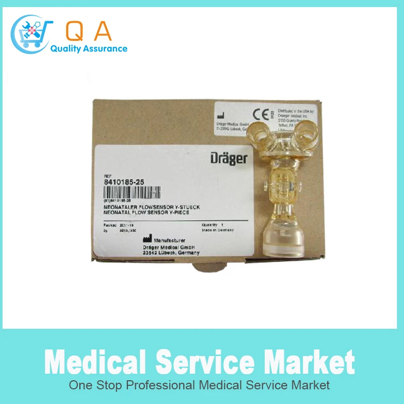 90 deg Y piece, Neonate Flow sensor for Drager Babylog 8000 on