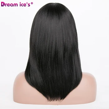 synthetic short black yellow grey bob wig straight ombre cosplay wig Dream ice's 6