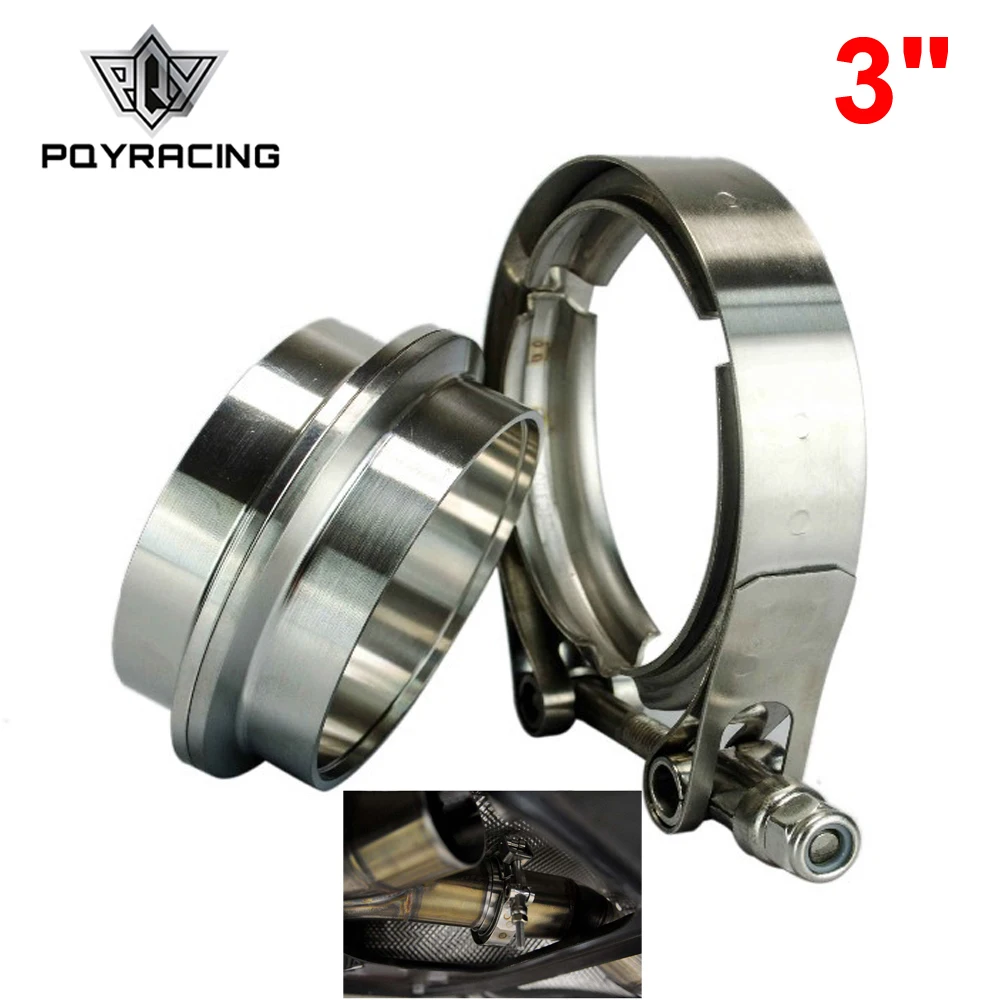 PQY 3 &quotSUS 304 нержавеющая выхлопная v образная полоса зажим ФЛАНЕЦ НАБОР Vband мужской