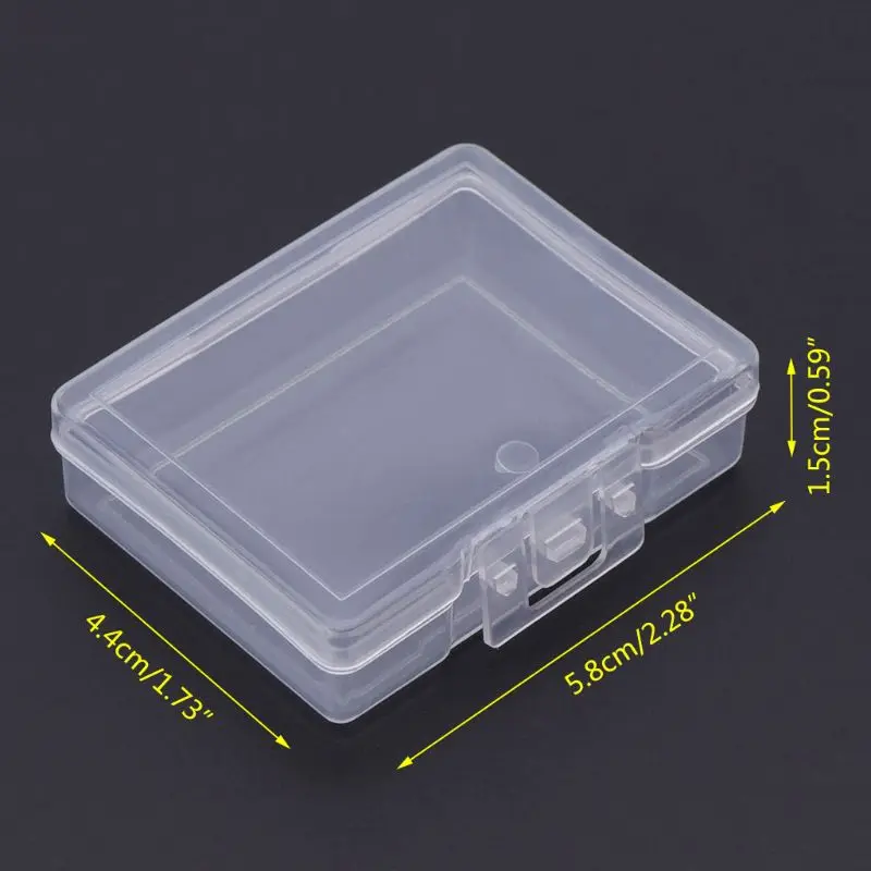 Рыболовная коробка пластиковая прозрачная приманка крючок снасти джиг хранение портативный