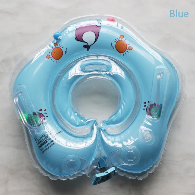 Best Price Swimming Baby Accessories Neck Ring Tube Safety Infant Float Circle For Bathing Yellow Duck Inflatable Water Drink Cup