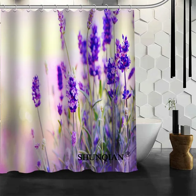 Buy Best Nice Custom Lavender Shower Curtain Bath