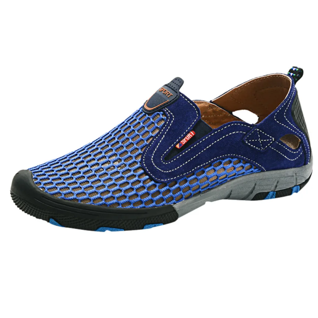 Summer hiking shoes men classics Outdoor River Shoes Mesh Breathable Hiking Shoes Non-Slip Sneakers slip-on loafers men