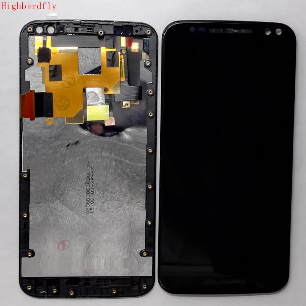 Для Motorola Moto X style/Pure edition XT1570 Xt1572 Xt1575 ЖК экран + Сенсорное стекло дигитайзер рамка