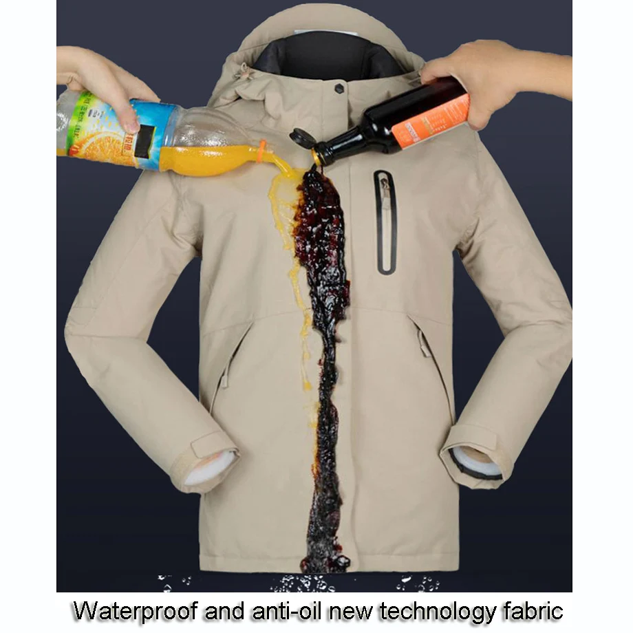 USB Smart Charging Heating Jacket Winter Thermal Clothing Carbon fiber Heating Warm Thermostatic Clothes (Power bank not include USB Smart Charging Heating Jacket Winter Thermal Clothing Carbon fiber Heating Warm Thermostatic Clothes (Power bank not include