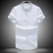 Плюс размер 3XL 4XL 5XL 6XL 7XL Летняя мужская рубашка повседневная мужская рубашка с коротким рукавом Тонкая дышащая тонкая мужская одежда 55