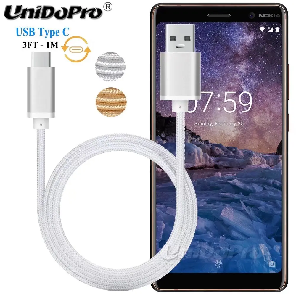 3ft Usb C Type C Fast Charger Cable For Nokia 9 Pureview 8