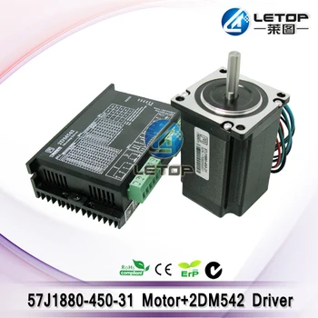 

A Set 57J1880-450-31 motor and 2DM542 stepper motor driver for inkjet printer