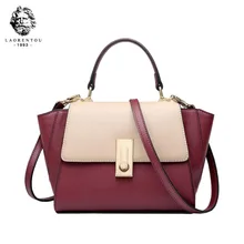 LAORENTOU новые женские кожаные сумки, модная женская сумка, качественная воловья сумка с элементами внахлест, женская кожаная сумка на плечо, сумка крылья