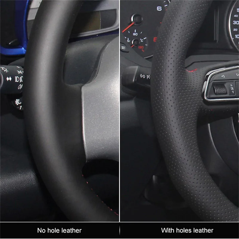 

Hand Sewing Black Leather Wheel Cover For Opel Astra Corsa Zafira