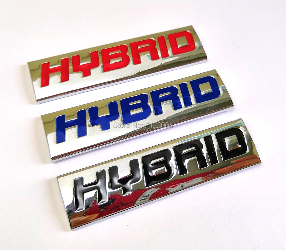 

HYBRID Back Emblem Badge Trunk Sticker Decal For AUDI Skoda BMW CHEVROLET FORD HYUNDAI KIA MAZDA NISSAN SUBARU