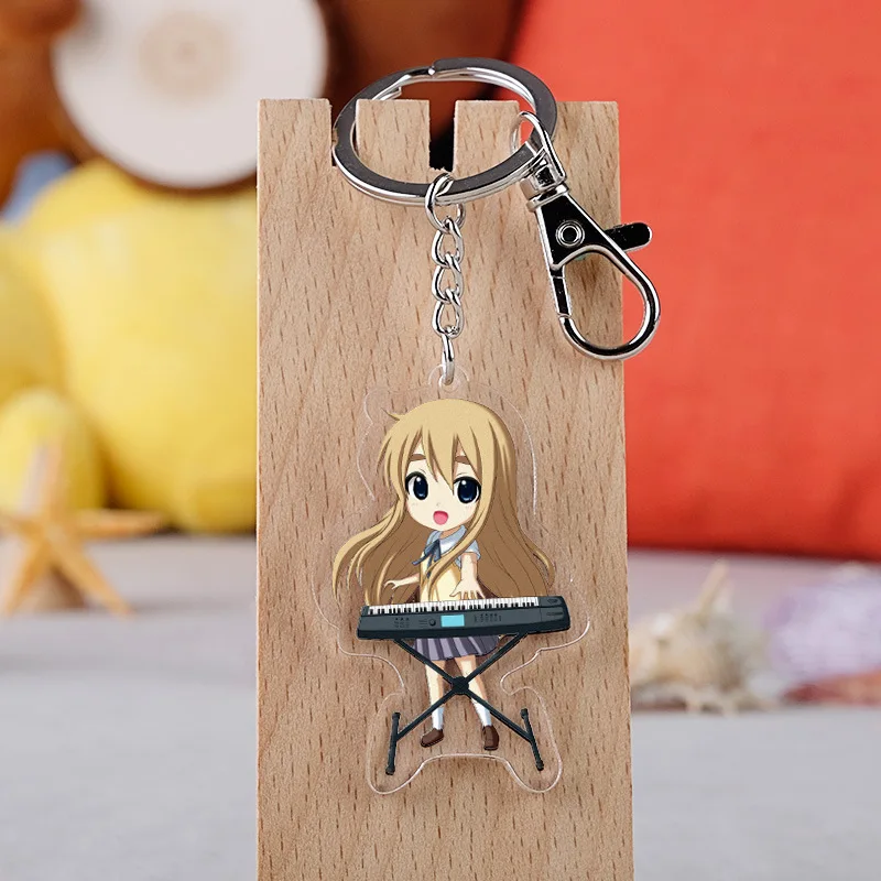 

K-ON Acrylic Keychain Japanese Cartoon Anime Figure Model Key Ring Gifts