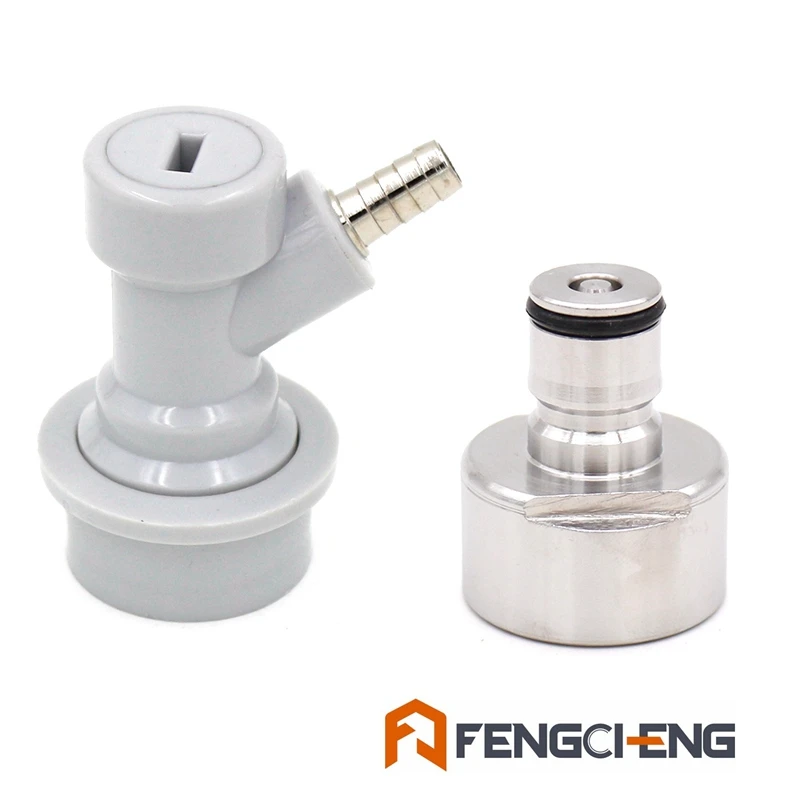 

Beer Brewing Carbonation Cap & Ball Lock Disconnect Ball Lock Type fit soft drink PET bottles Homebrew Kegging