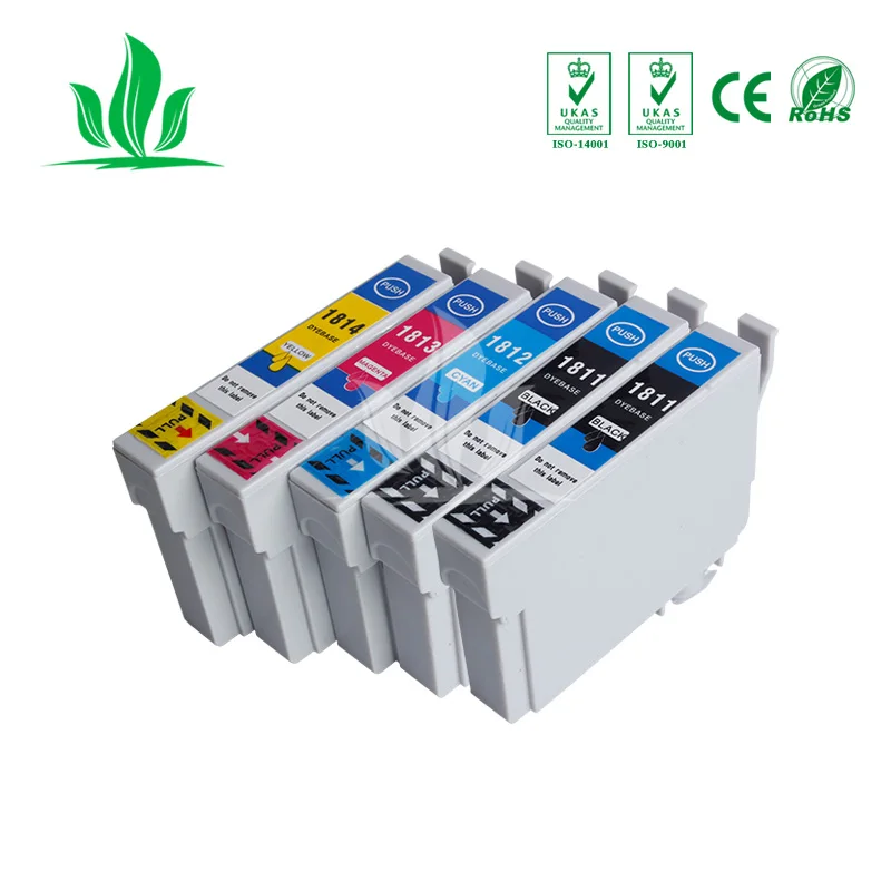 

T1811 5pcs Compatible Ink Cartridge for Epson XP-225 XP-322 XP-325 XP-422 XP-425 XP-225 XP322 XP325 XP422 XP425 Printer