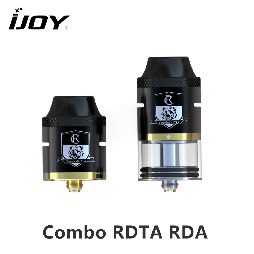 

Original iJOY Combo RDTA RDA Sub Ohm Tank 6.5ml capacity Atomizer With Side Filling System For E Cigarette 510 thread Box Vape