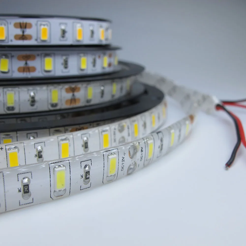 Светодиодная лента 12 в пост. Тока 5730 SMD 60 светодиодов/м 5 м/лот IP65