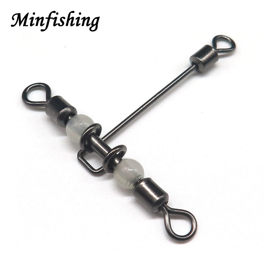 10pcs Fishing Tackle T-Shape Swivels Snaps for many Different kinds of Fishing