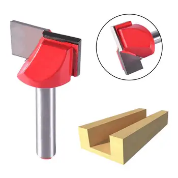 

1/4'' V Groove Bottom Cleaning Router Bit Head Milling Cutter CNC Woodworking Tool Bit