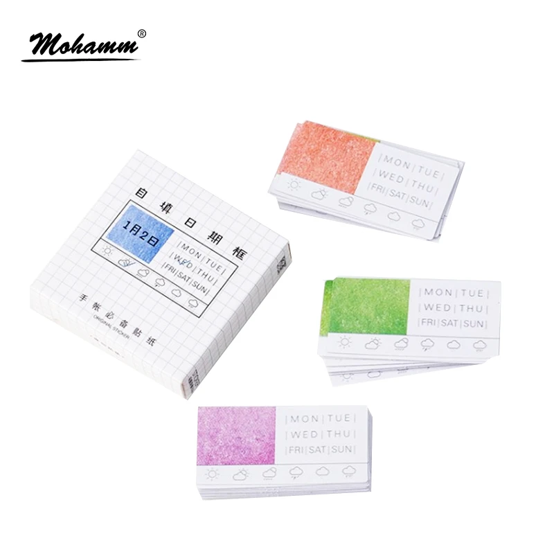 

45pcs/pack Write The Date Week Decorative Stickers Adhesive Stickers DIY Decoration Craft Scrapbooking Stickers Gift Stationery