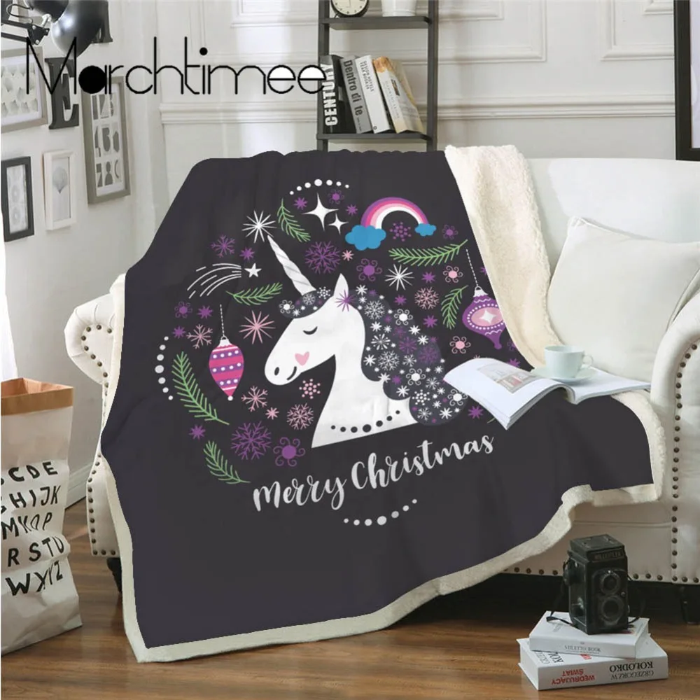 Фланелевое Одеяло Rainbow Dreamlike Horse портативное офисное дорожное одеяло из