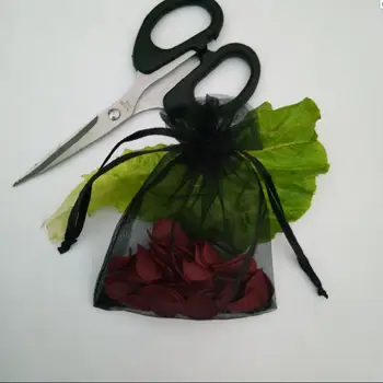 

500pcs/ Black 17x23 20x30 25x35 30x40cm Organza Gift Bags Jewelry Packaging Drawstring Bags Apply to Wedding/Birthday/Party