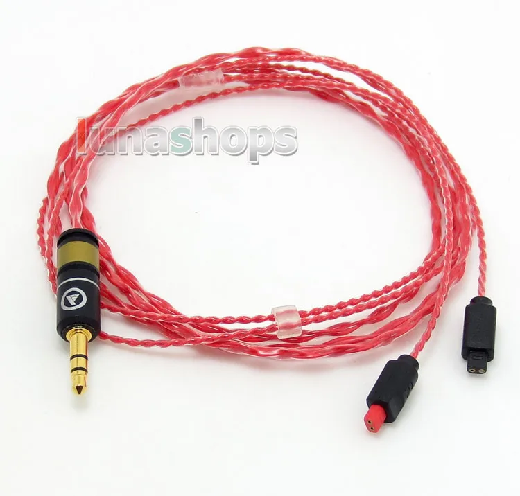 

130cm Red Custom OCC Hifi Cable For Audio Technica ATH-IM50 IM50 im70 im01 im02 im03 im04 LN004487