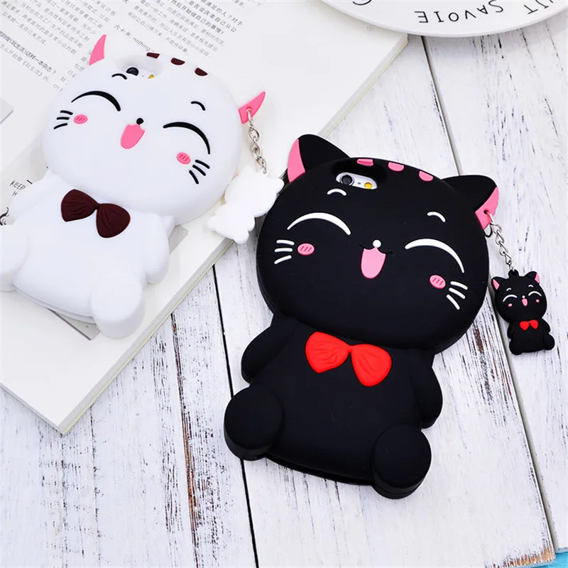 Мягкий силиконовый чехол для телефона с 3D кошкой OPPO F5 F7 F1S A31 A33 A35 A37 A59 A71 A73 A75 A79 A83 A5