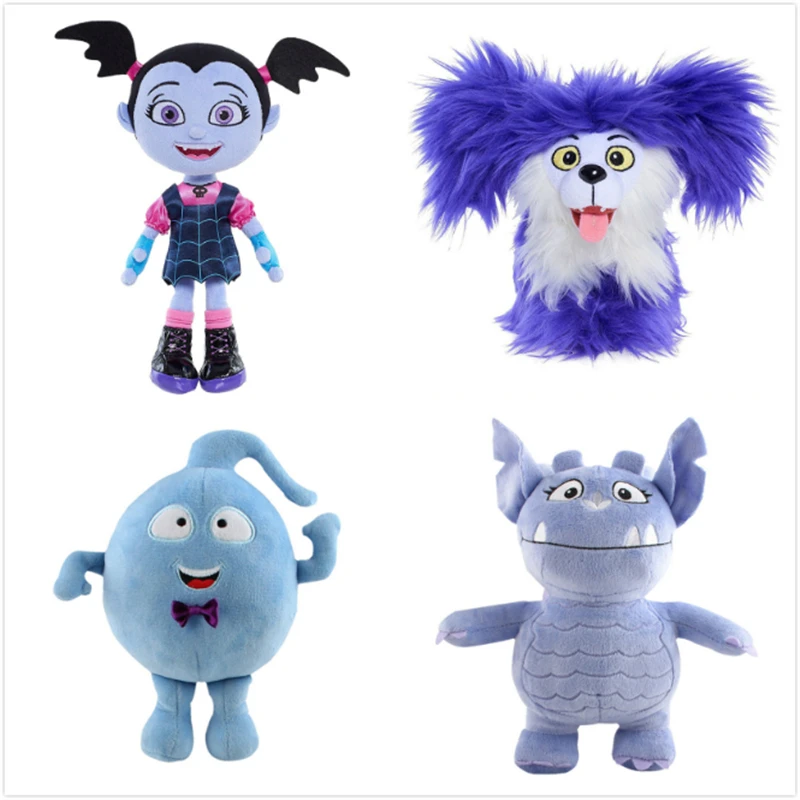 

Vampirina Cute Kawaii Plush Doll 25cm IN stock Junior Wolfie Purple Dog Gregoria Gargoyle Demi Ghost Bat Girl Plush Dolls