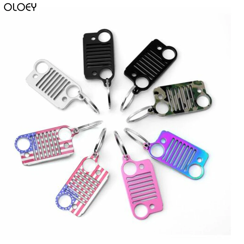 

Stainless Steel Metal Wrangler Free Light Mesh Keychain Chain Bottle Opener Car Pendant Kitchen Tools Bottle Opener Souvenir