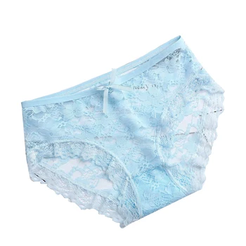 

Elegant Lace Panties Women Super Soft Breathable Briefs Low Rise Floral Hollow Out Quality Women Panties Sexy Lingerie Intimates
