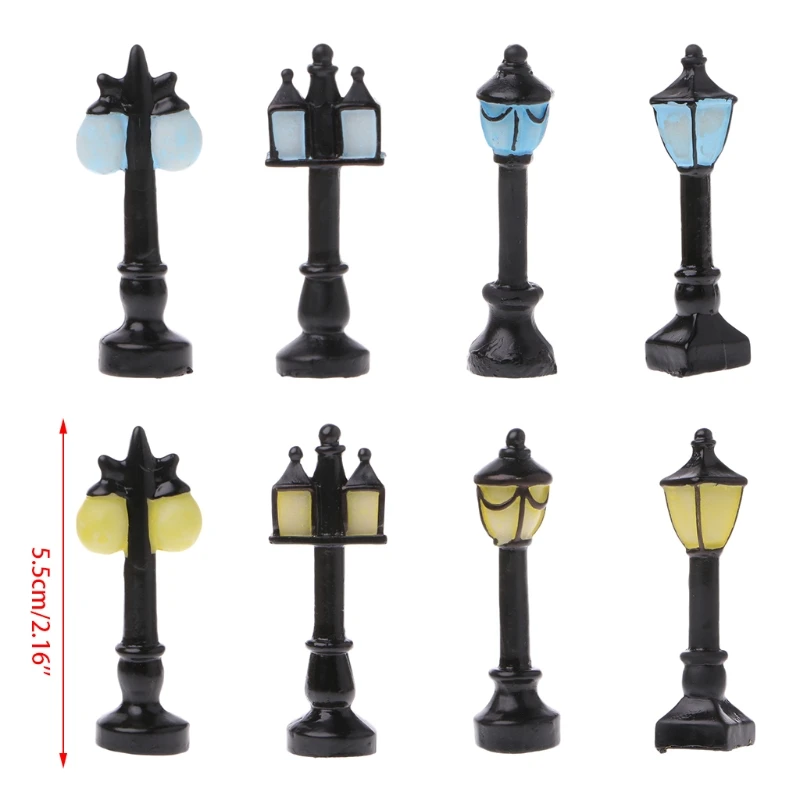 

Miniature Landscape Street Lamp Road Light Bonsai Ornament Garden Decor