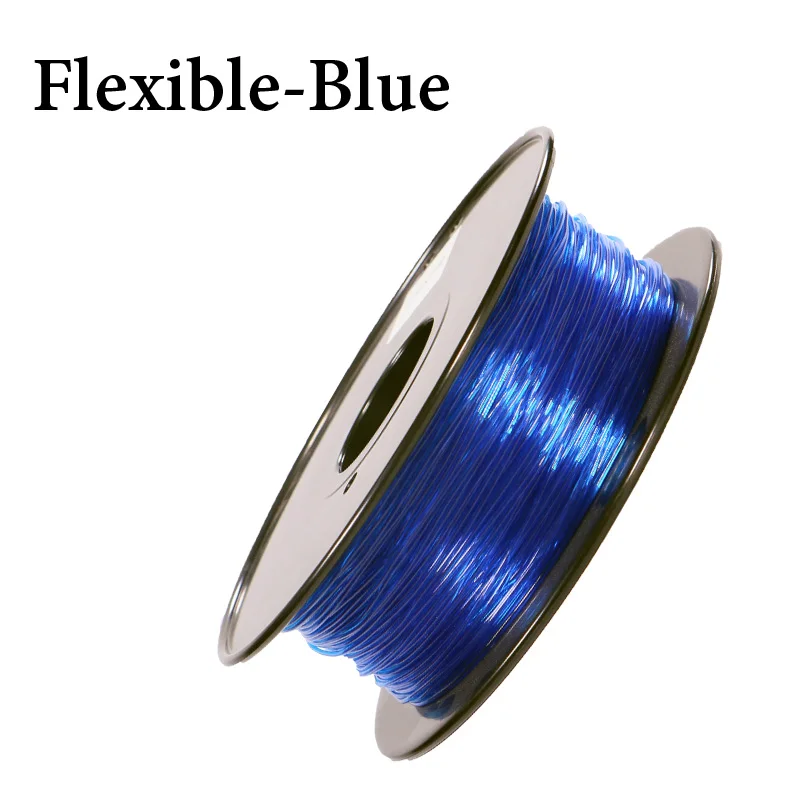 PLA ABS Гибкая нить для 3d принтера PETG 1,75 мм 1 кг/0,8 кг пластиковая нить материал для Createbot/MakerBot/RepRap высокое качество - Цвет: Flexible 800g blue