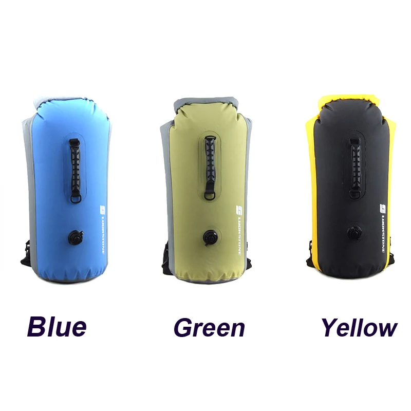 Портативная уличная водонепроницаемая сумка для дайвинга из ПВХ, сумки для путешествий, сумки для рафтинга на каноэ-каяке, 25л/35Л/60л, водонепроницаемая двойная сумка через плечо
