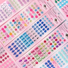 1/5 шт. искусство акриловый кристалл Стикеры s для детей игрушки Наклейка Мобильный/ПК Алмазный Стразы самоклеющиеся Скрапбукинг Стикеры s