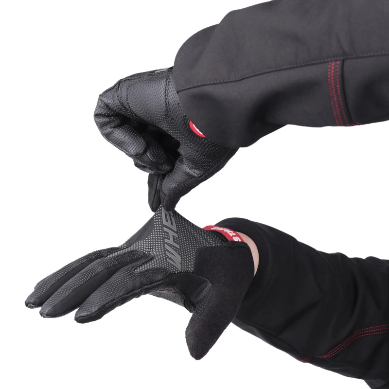 Полный палец Сенсорный экран велосипедные перчатки противоскользящие велосипедные перчатки для MTB Спорт на открытом воздухе противоударные перчатки для мужчин и женщин