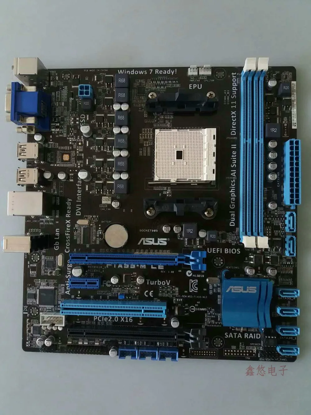

original motherboard for F1A55-M LE Socket FM1 DDR3 32GB A55 Mainboard for A8 A6 A4 E2 CPU desktop motherboard