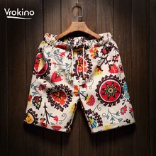 Новое поступление мужские пляжные шорты с принтом повседневные свободные прямого кроя удобные Бермуды мужские шорты 3XL 4XL 5XL брендовая одежда