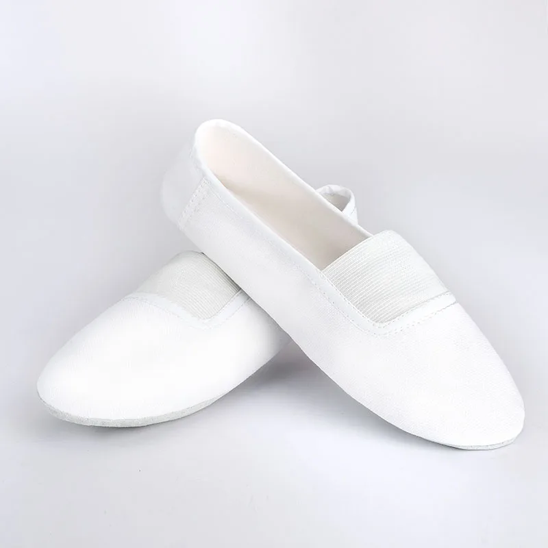 

USHINE EU22-45 zapatos de baile de Ballet para gimnasia y gimnasia planos con forma de cuerpo blanco