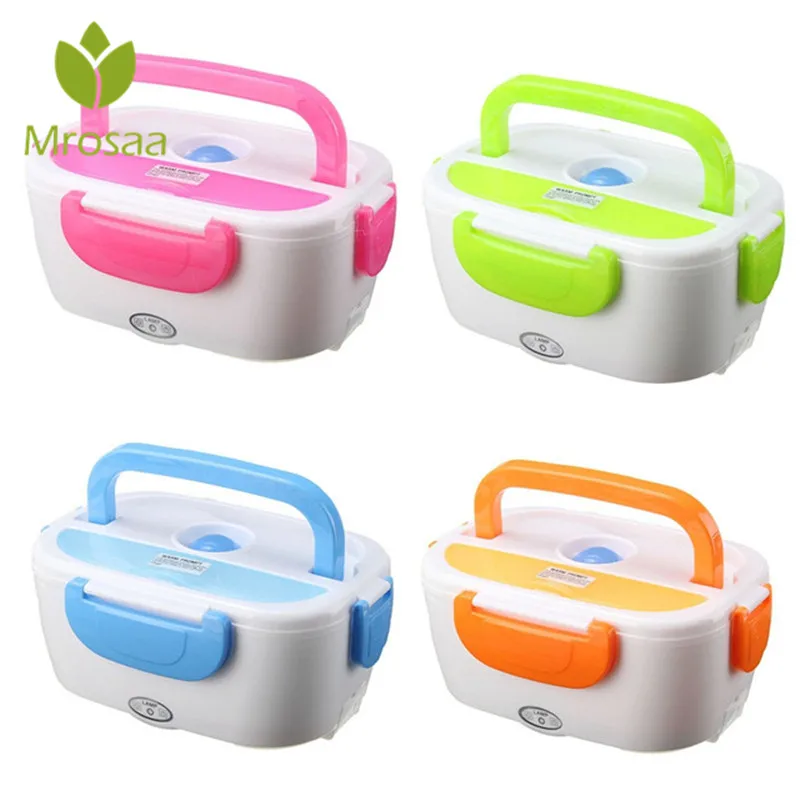 

Mrosaa 1.05L 12V Electric Heated Car Plug Heating Bento Lunch Case Set Outdoor Picnic Food Warmer Container With Scoop Kids Gift