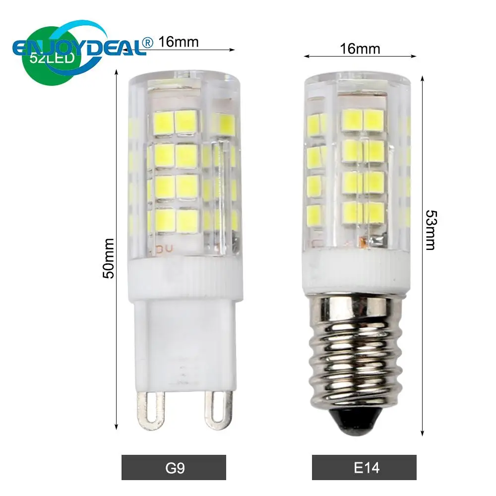 Мини 51/52 светодиодный SMD 2835 E14 G9 кукурузный светильник лампа точечный 220 В