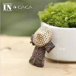 Смола Ретро зонтик hygrophila дома Moss фигурки Игрушечные лошадки DIY Миниатюрный/Террариум мини Сказочный Сад Статуя аксессуары Орнамент