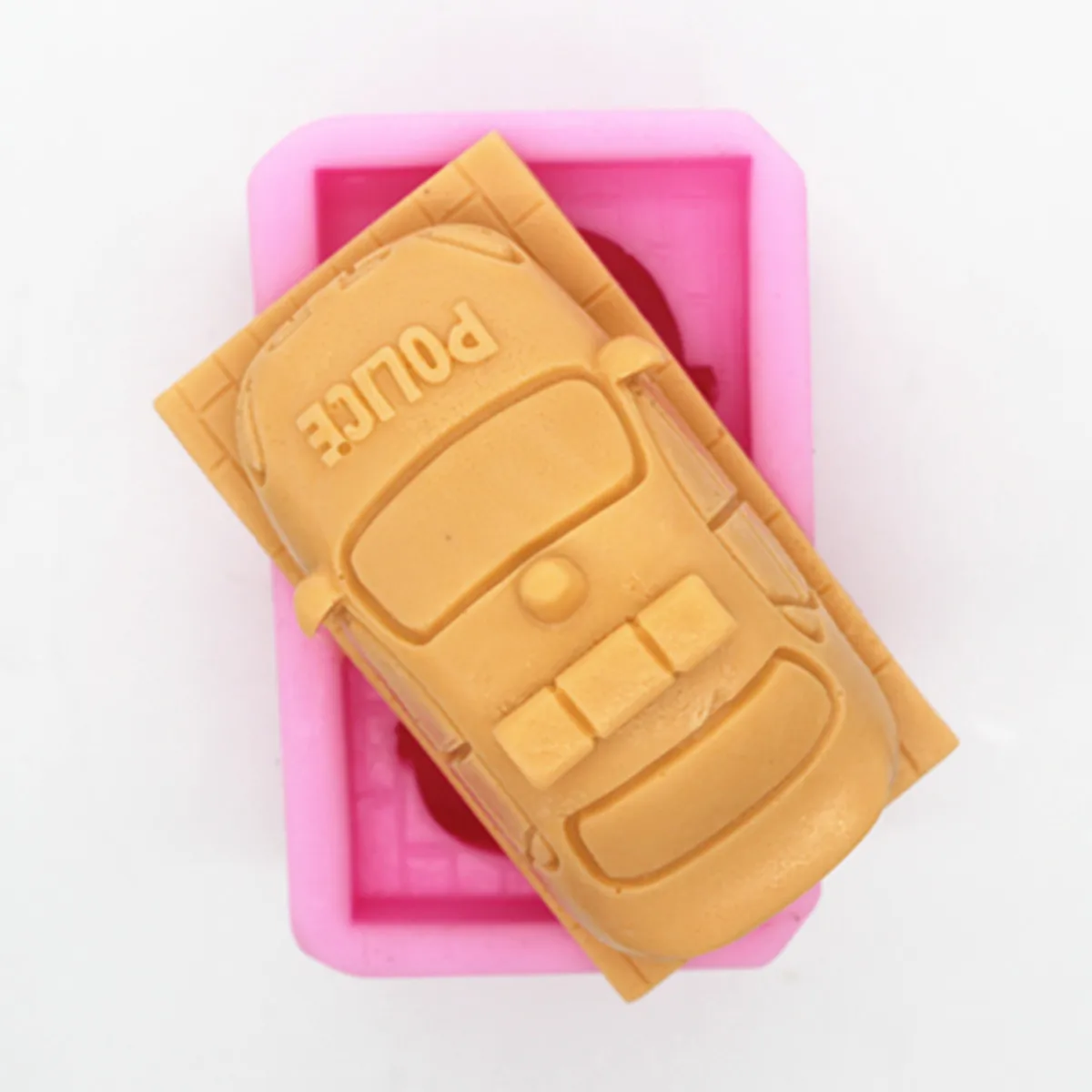 Toy car manual soap DIY breast cake cooling soft ceramic molds soap clay silicone mold