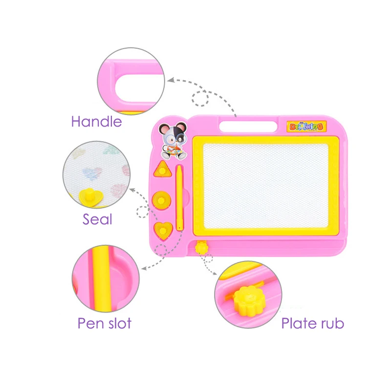 

Kindergarten Preschool Toy Baby Kid Child Writing Board Plastic Magnetic Drawing Board Sketch Sketcher Doodle Writing Painting