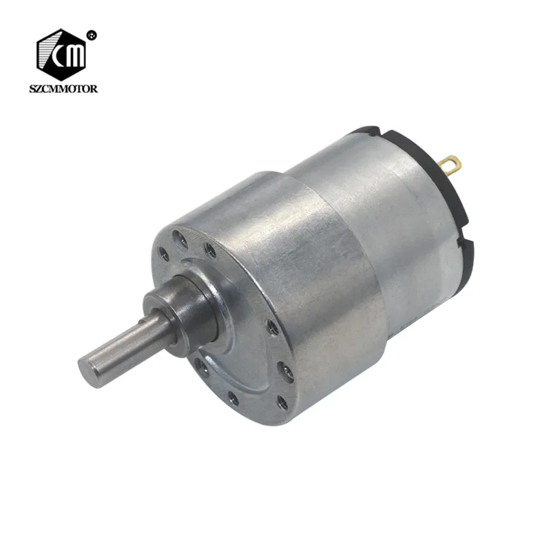 12V/24V CW CCW Motor Speed Reduction DC Gear Box Motor with 6mm Shaft 12-960RPM 