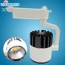 30 Вт потолочные дорожные прожекторы ac 110 v 220 v 240 v алюминиевый светодиодный Трек освещение теплый/холодный белый отслеживающий потолочный светильник