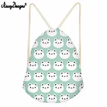 Бесшумный дизайн, мужской рюкзак на шнурке, рюкзак на плечо для подростков, мальчиков, панды, Mochila, Женский Повседневный Рюкзак для девочек